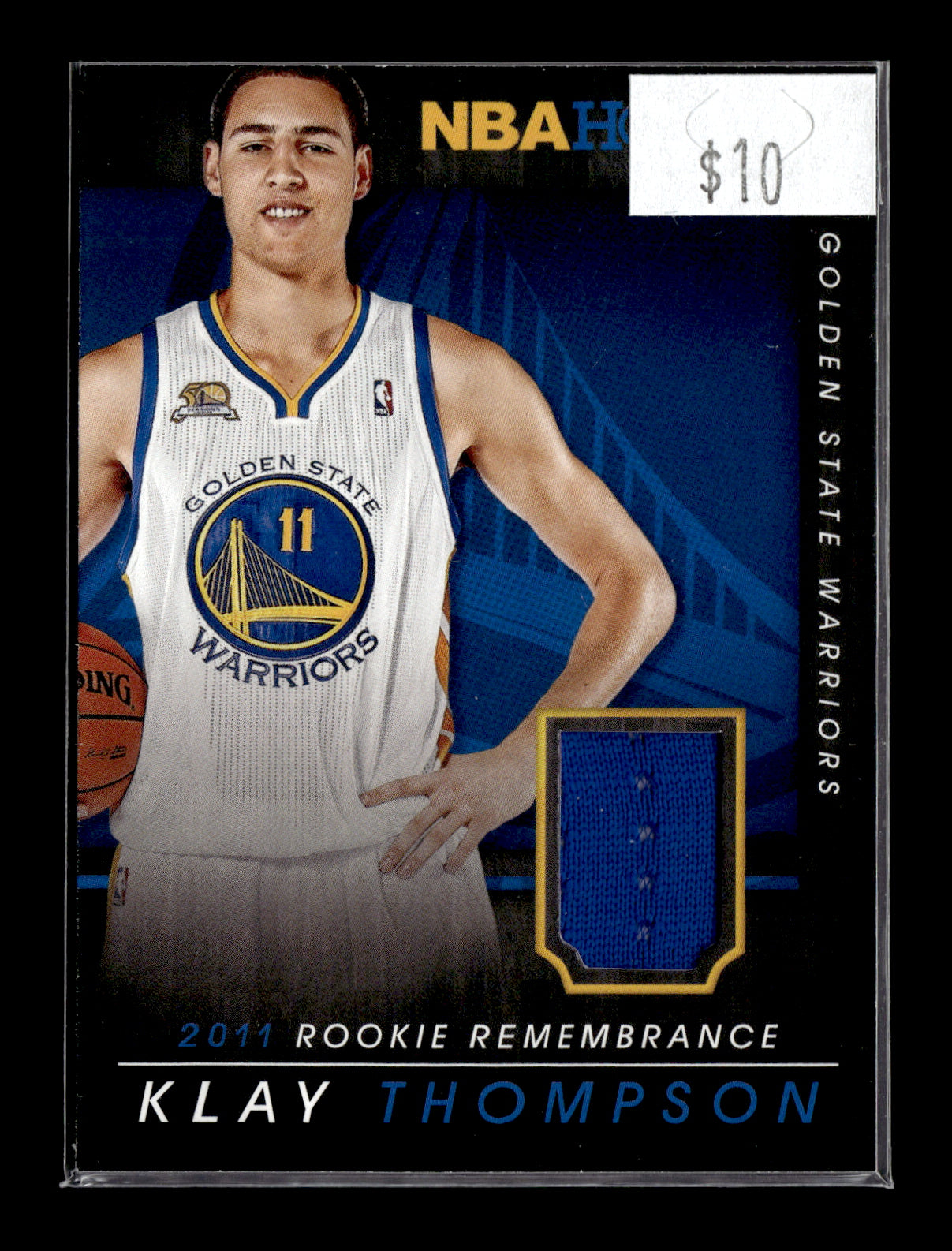 2014 Panini NBA Hoops Klay Thompson #3 - Jersey Patch Warriors