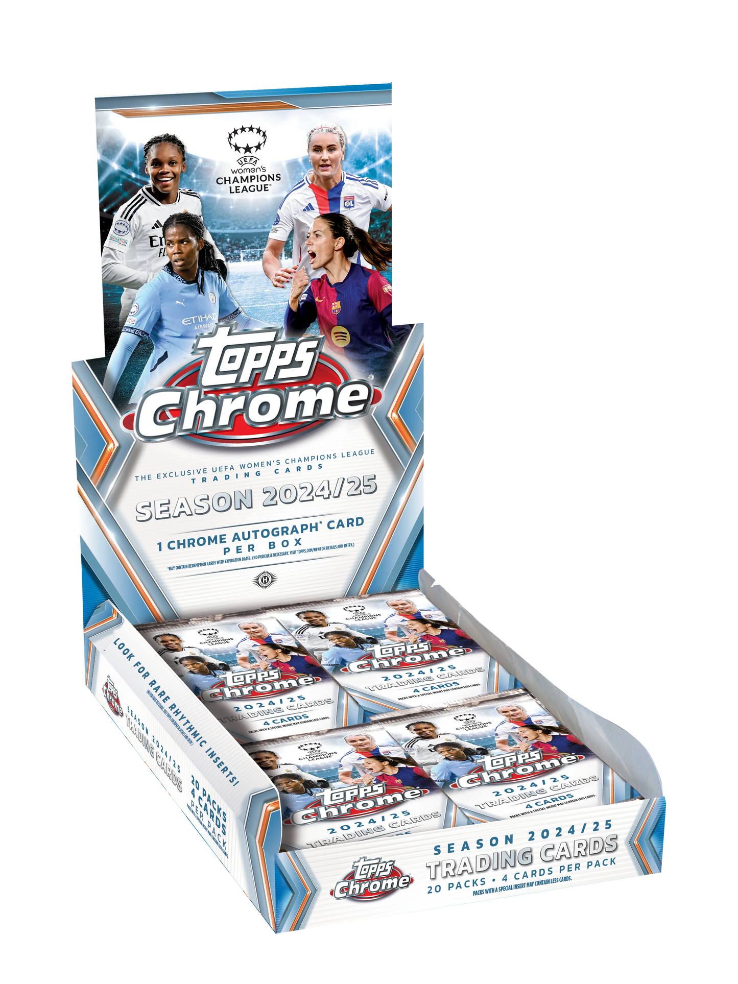 2024/25 Topps Chrome UEFA Women's Champions League Soccer Hobby Box