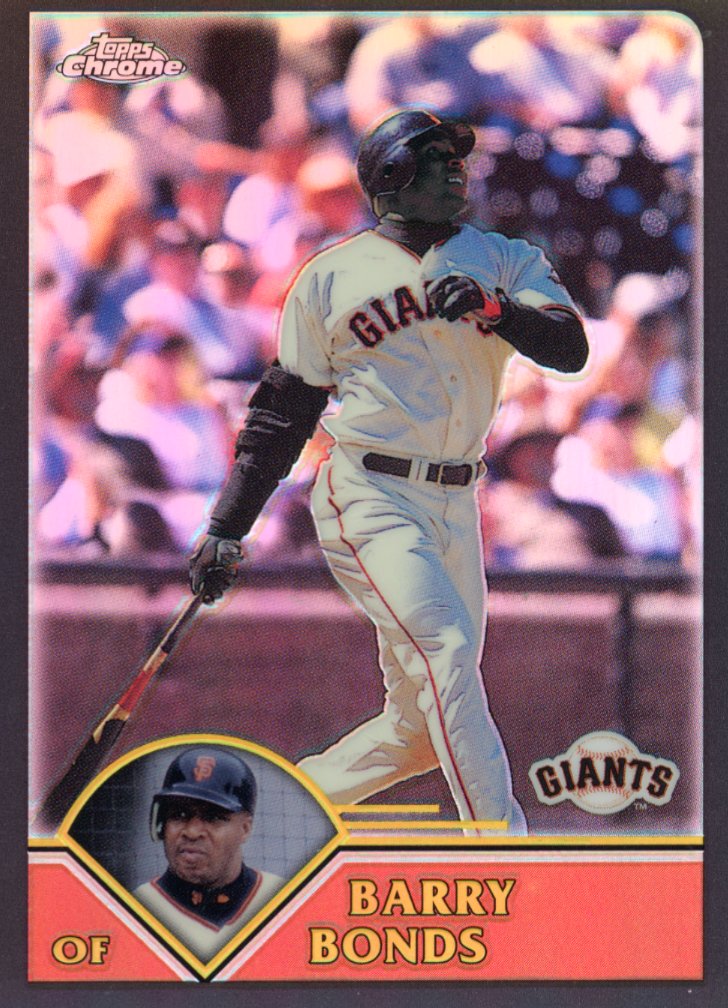 2003 Topps Chrome Barry Bonds #245 - Black #/199 Giants