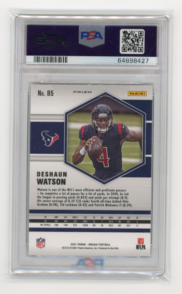 2021 Panini Mosaic Deshaun Watson #85 - Genesis PSA 10 Texans