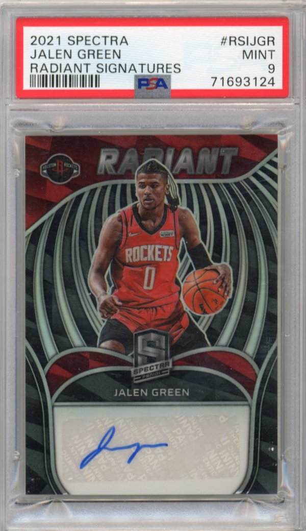 2021/22 Panini Spectra Jalen Green #RSIJGR - #/49 Autograph Rockets