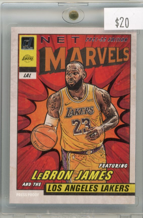 2021/22 Panini Donruss LeBron James #2 - Marvels Lakers
