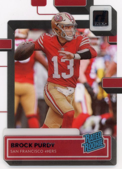 2022 Panini Clearly Donruss Brock Purdy Rated Rookie #99 - 49ers
