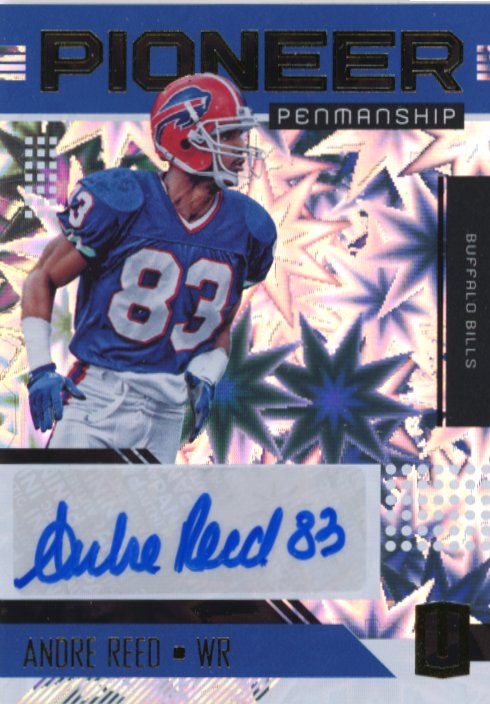 2018 Panini Unparalleled Andre Reed Pioneer Penmanship #PP-AR - #/20 Autograph Bills