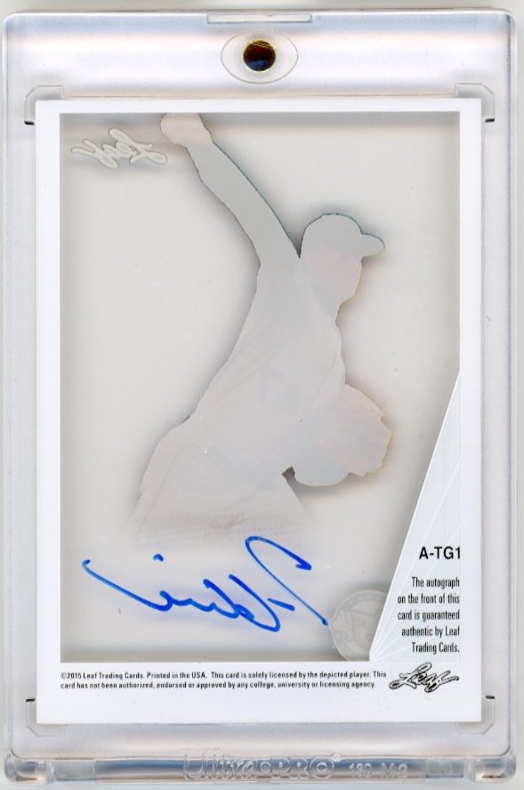 2015 Leaf Tom Glavine #A-TG1 - Autograph Braves