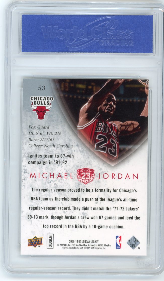 2009/10 Upper Deck Michael Jordan Legacy #53 - Bulls WGC 10