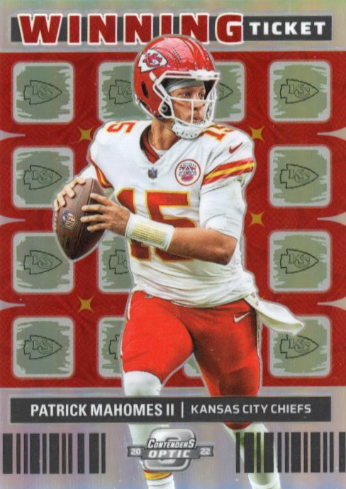 2022 Panini Contenders Optic Patrick Mahomes Winning Ticket #WT-2