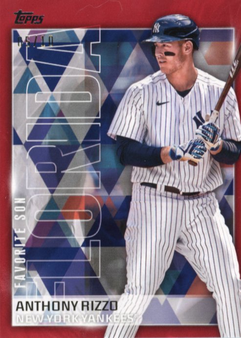 2023 Topps Favorite Sun Anthony Rizzo #FS-11 - #/10 Red Yankees