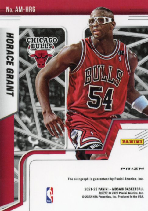 2021/22 Panini Mosaic Horace Grant Autographs #AM-HRG - Autograph Bulls