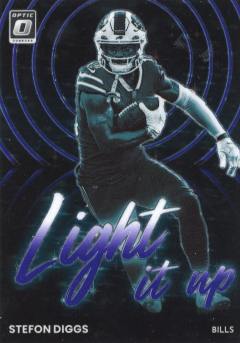 2022 Panini Donruss Optic Stefon Diggs Light It Up #LU-8 - #/25 Bills