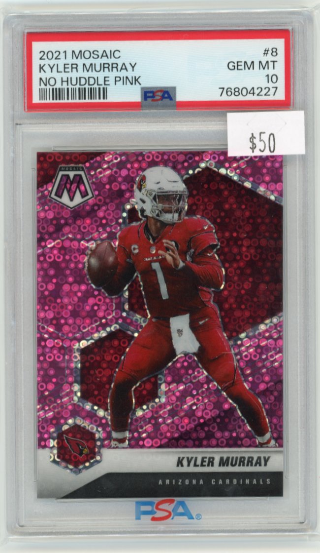 2021 Panini Mosaic Kyler Murray #8 - No Huddle Pink Disco #/20 PSA 10 Cardinals