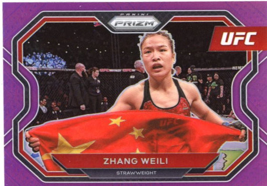 2021 Panini Prizm UFC Zhang Weili #189 - Purple #/149