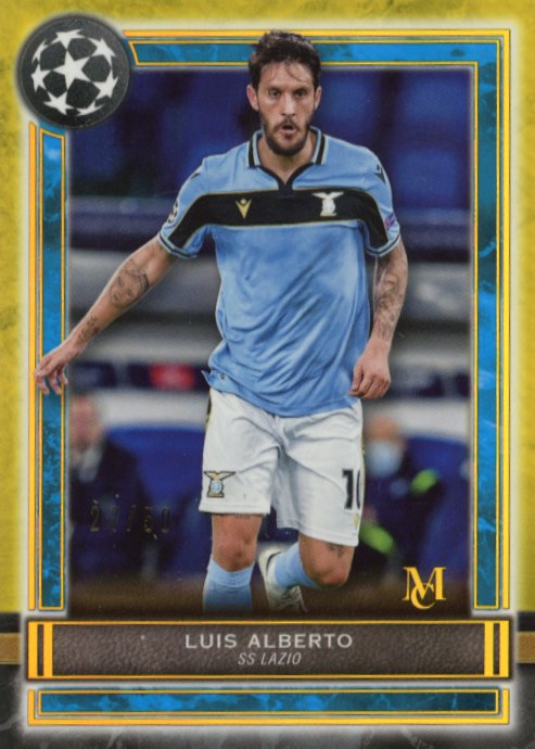 2021 Topps Museum Collection Luis Alberto #21 - Gold #/50 SS Lazio