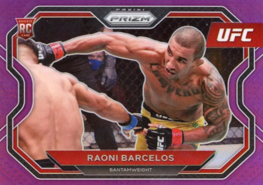 2021 Panini Prizm UFC Raoni Barcelos RC #175 - #/149 Purple