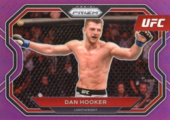 2021 Panini Prizm UFC Dan Hooker #156 - #/149 Purple