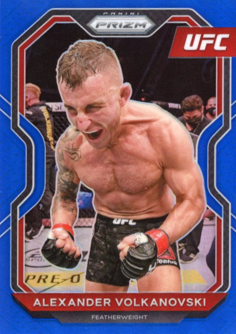 2021 Panini Prizm UFC Alexander Volkanovski #36 - Blue #/199