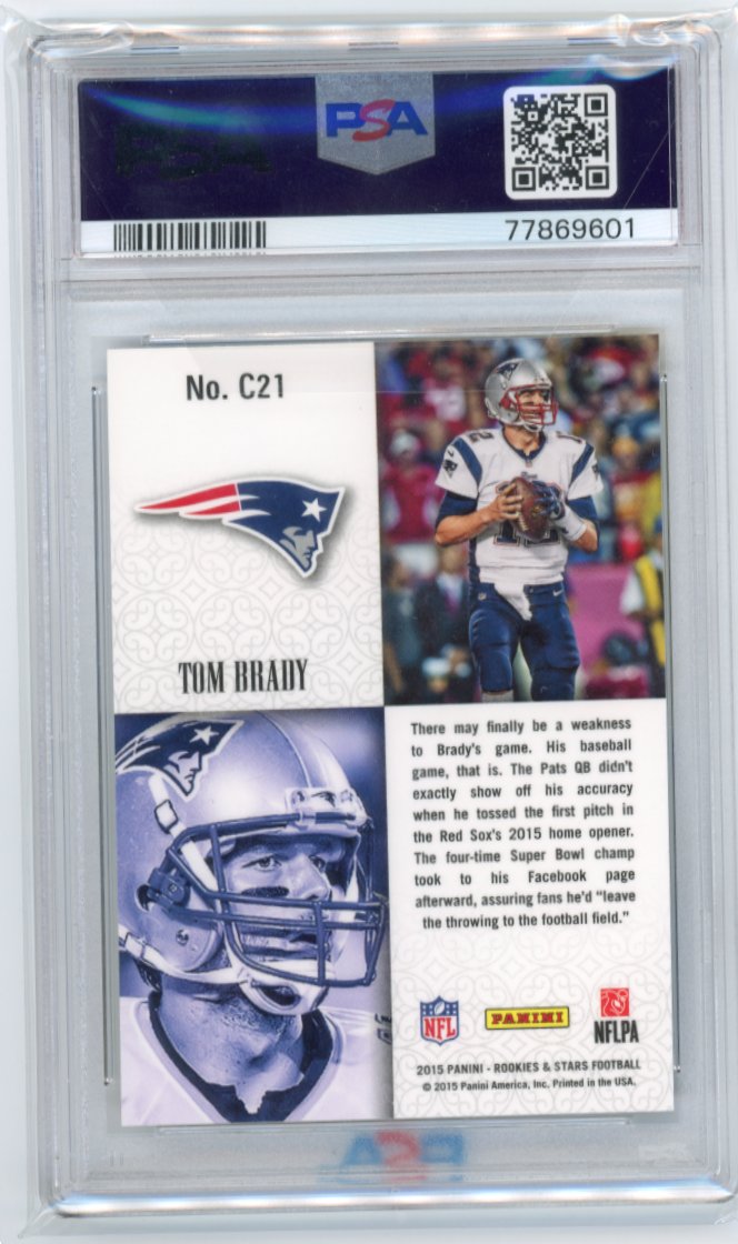 2015 Panini Crusade Tom Brady #C21 - PSA 10 Patriots