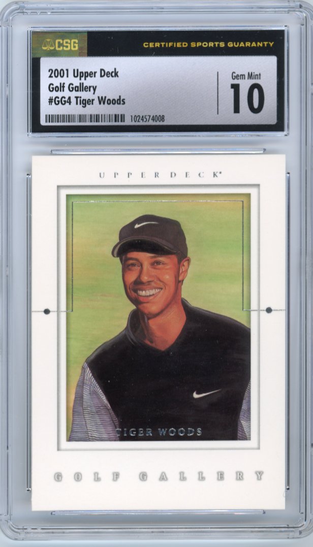 2001 Upper Deck Golf Gallery Tiger Woods #GG4 - CSG 10