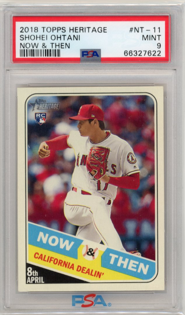 2018 Topps Heritage Shohei Ohtani RC #NT-11 - PSA 9 Angels