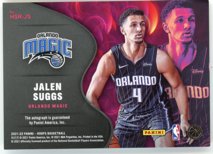 2021/22 Panini NBA Hoops Jalen Suggs RC #HSR-JS - Autograph Magic