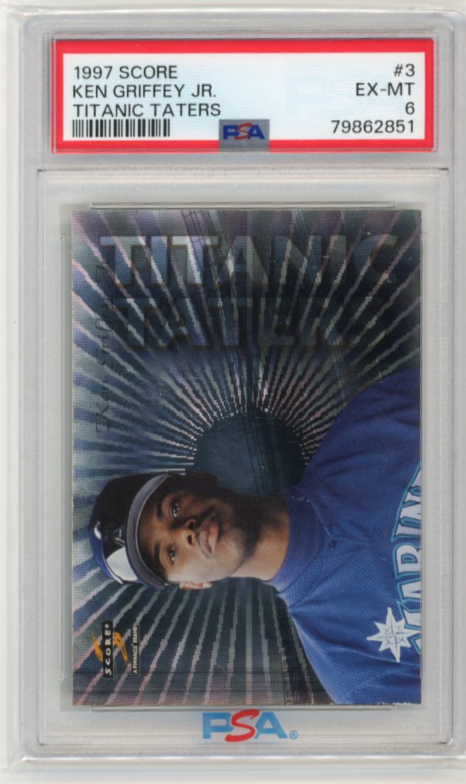 1997 Score Ken Griffey Jr. #3 - Titanic Taters PSA 6 Mariners