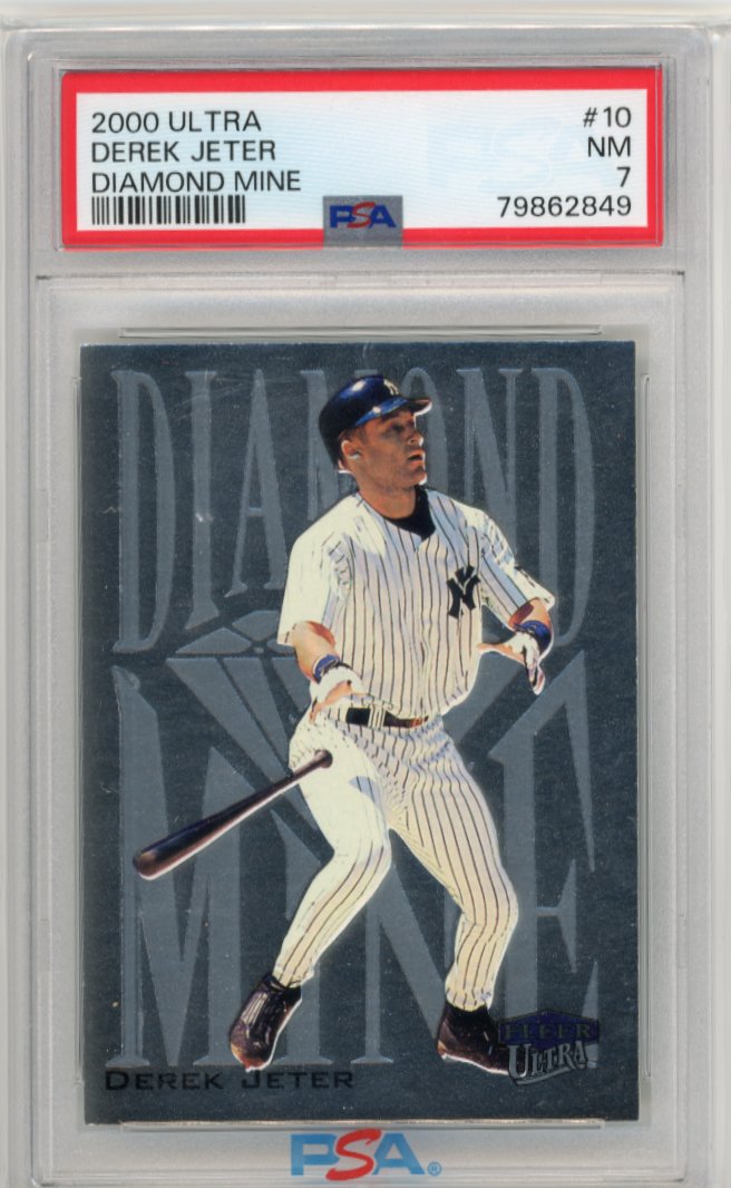 2000 Fleer Ultra Derek Jeter #10 - Diamond Mine PSA 7 Yankees