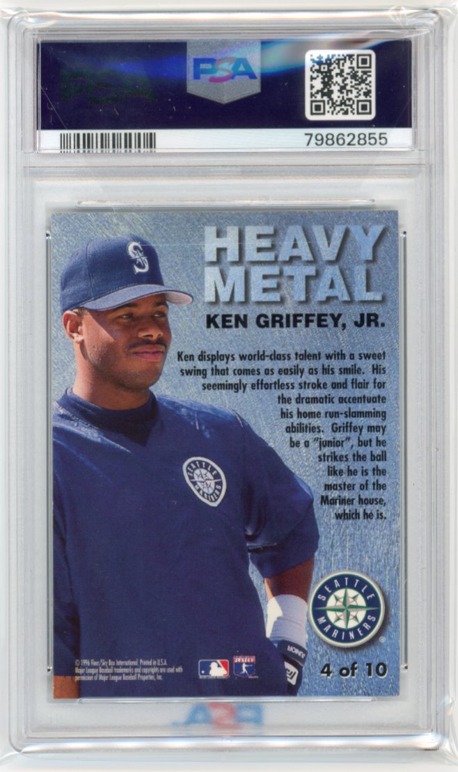 1996 Metal Universe Ken Griffey Jr. #4 - Heavy Metal PSA 7 Mariners