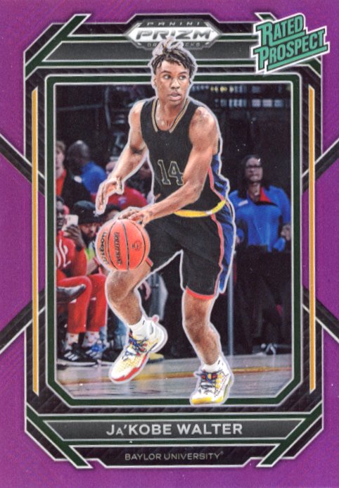 2023 Panini Prizm Draft Picks Ja'Kobe Walter #5 - #/75 Purple