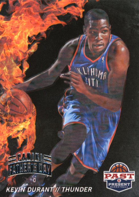 2012 Panini Past & Present Father's Day Kevin Durant #1 - #/5 Nets