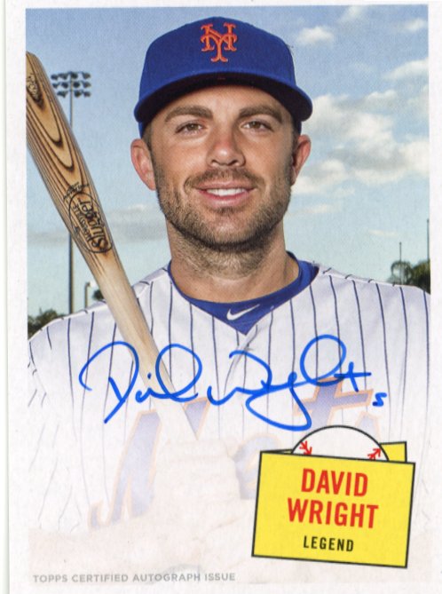 2023 Topps Archives David Wright #57HS-DW - Autograph Mets