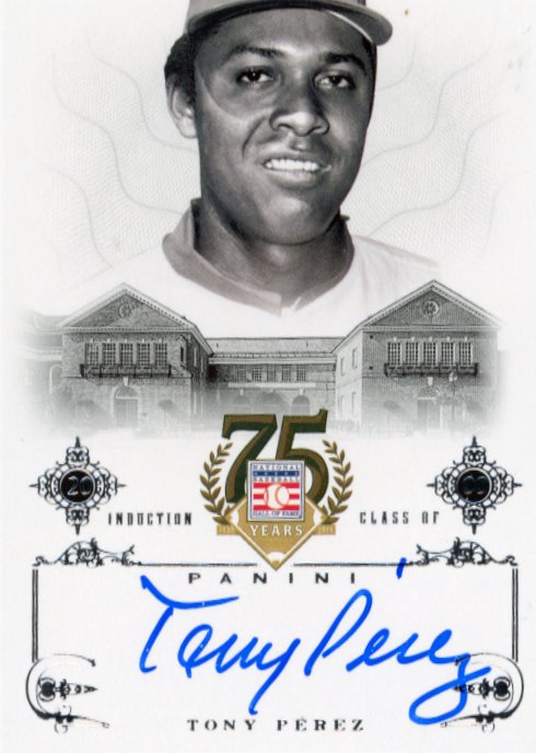 2014 Panini Hall of Fame Tony Perez #66 - Autograph Reds