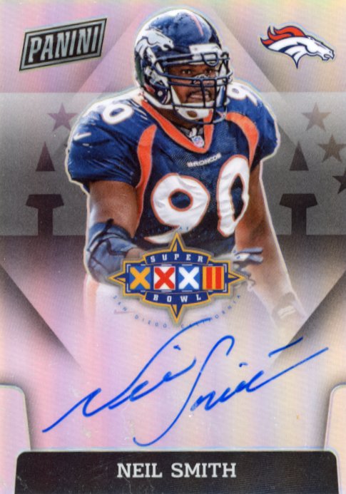2020 Panini Super Bowl Neil Smith #SBXXXII-NS - Autograph Broncos