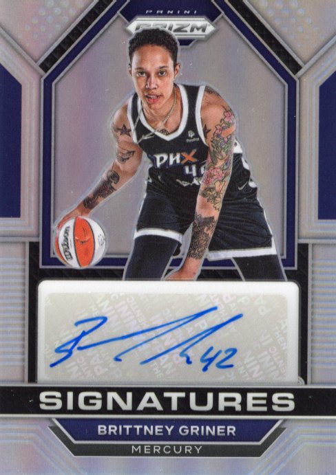 2023 Panini Prizm Brittney Griner Signatures #SG-BGN - Silver Autograph Mercury