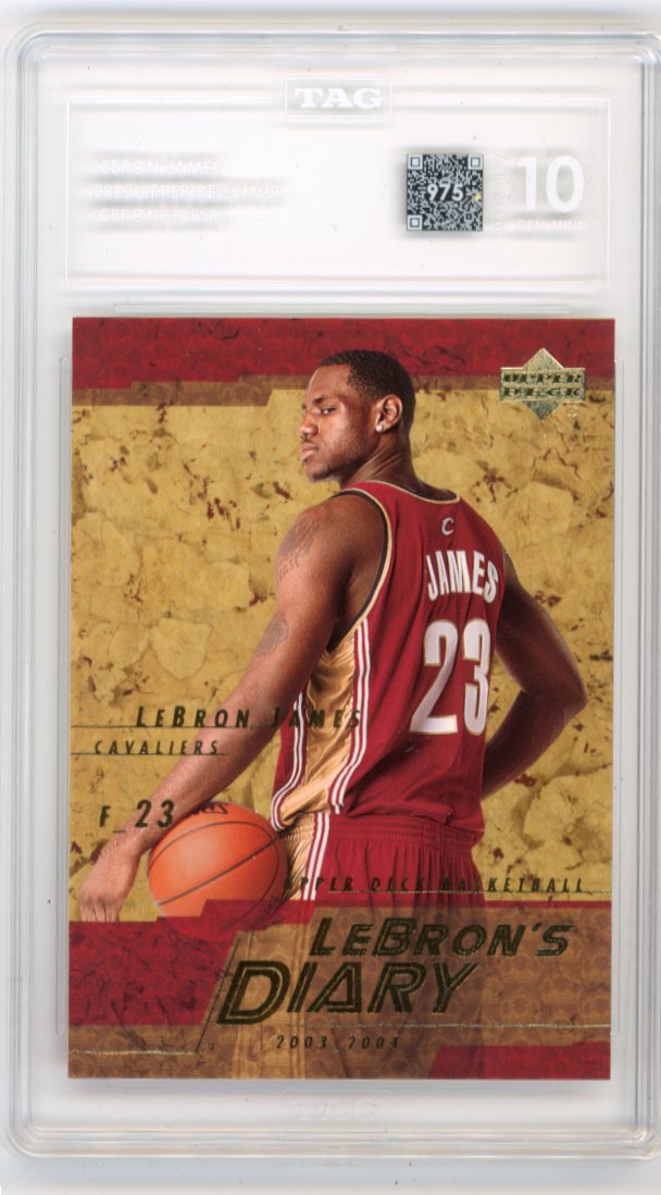 2003/04 Upper Deck LeBron James LeBron's Diary #LJ9 - TAG 10 Cavaliers