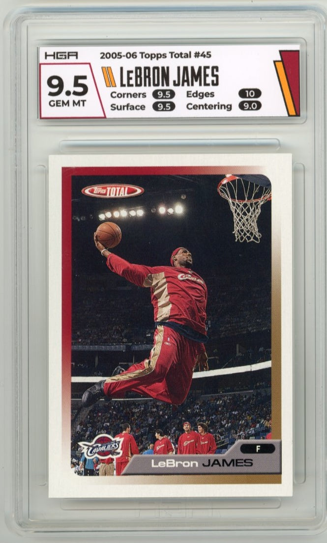 2005/06 Topps Total Lebron James #45 - HGA 9.5 Cavaliers