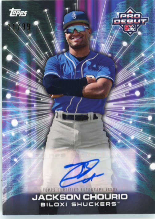 2023 Topps Pro Debut Jackson Chourio Future Cornerstones #FC-JC - #/99 Autograph Brewers