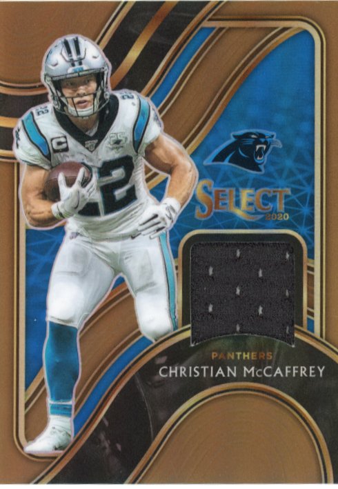 2020 Panini Select Christian McCaffrey #SS-CMC - #/49 Bronze Patch 49ers
