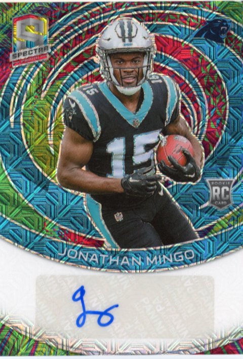 2023 Panini Spectra Jonathan Mingo RC #RAU-JMI - #/25 Autograph Panthers