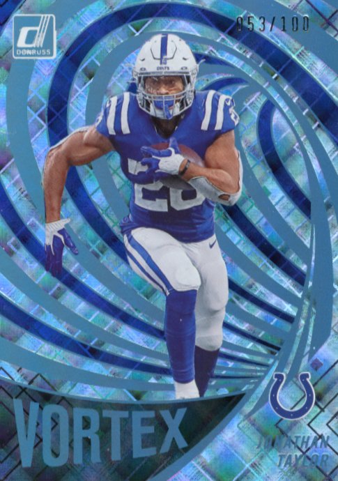 2022 Panini Donruss Jonathan Taylor Vortex #VTX-11 - #/100 Taylor