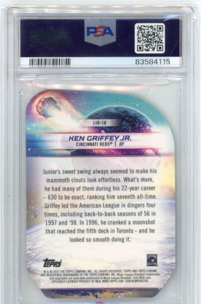 2023 Topps Cosmic Chrome Ken Griffey Jr. #18 - Launched Into Orbit PSA 10 Reds