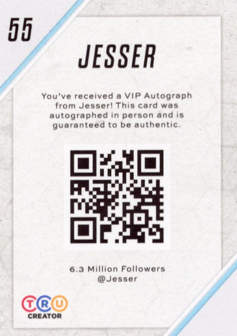 TRU Creator Jesser #55 - Autograph