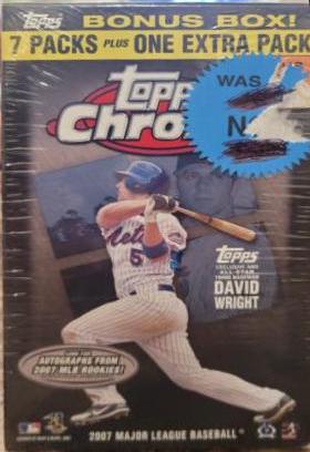 2007 Topps Chrome Baseball Blaster Box