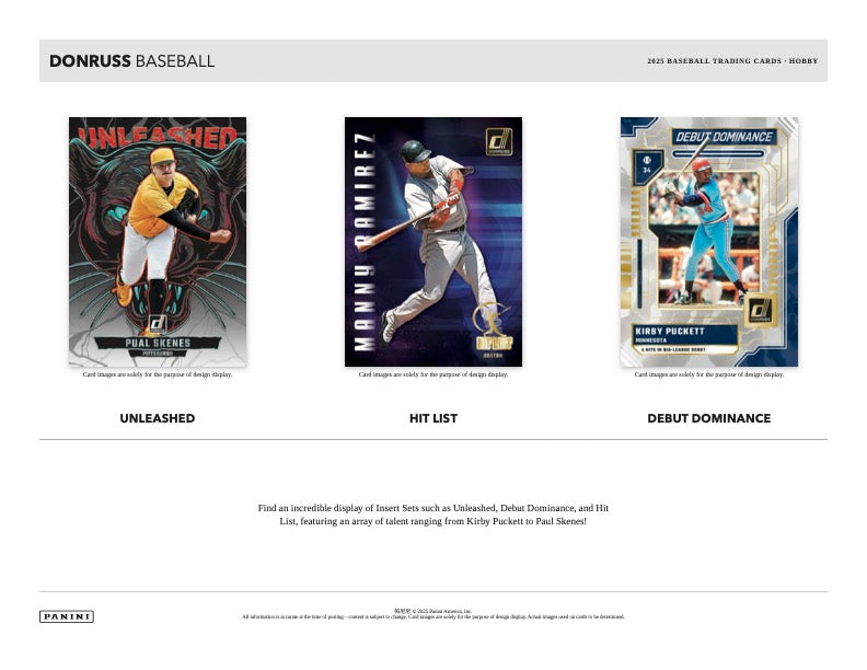 PRESALE - 2025 Panini Donruss Baseball Hobby Box