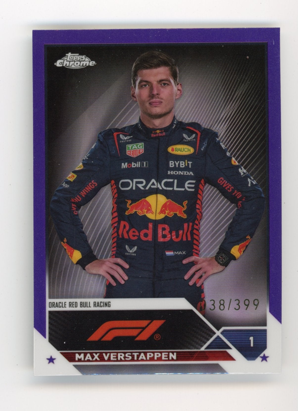 2023 Topps Chrome Max Verstappen #1 - #/399 Red Bull Racing