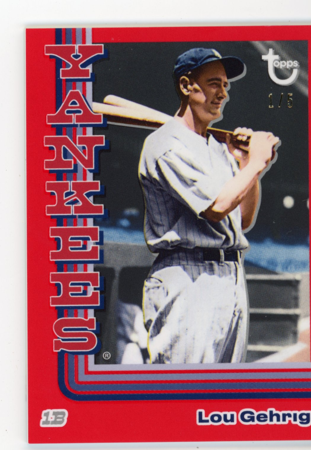 2024 Topps Lou Gehrig #6 - #1/5 Yankees
