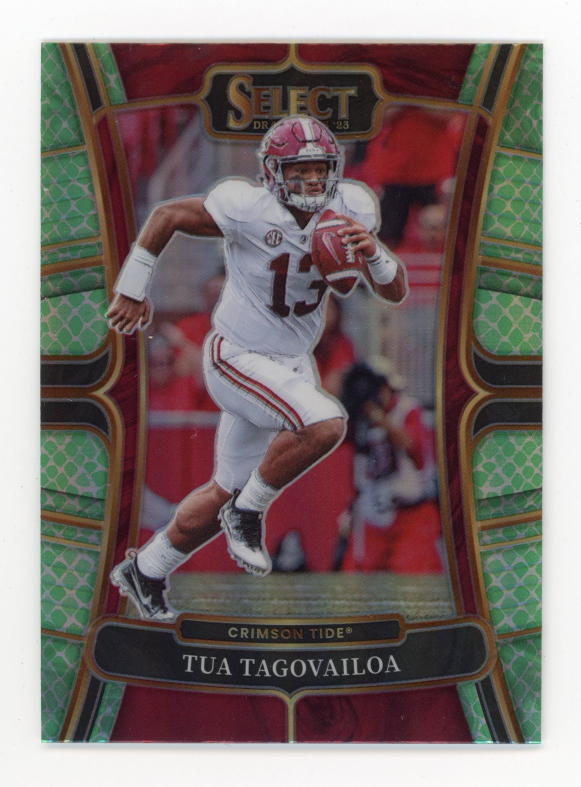 2023 Panini Select Tua Tagovailoa #51 - Dragon Scale Alabama Crimson Tide