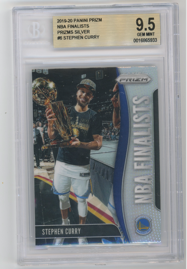 2019 Panini Prizm Stephen Curry #6 - NBA Finalists Beckett 9.5 Warriors