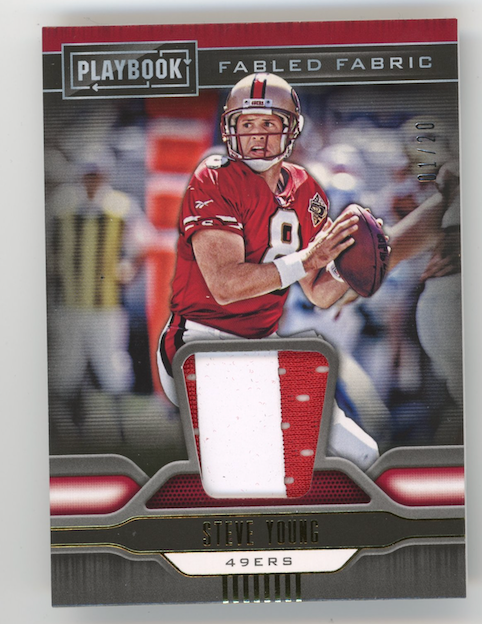 2019 Panini Playbook Steve Young #1 - #01/20 Patch 49ers