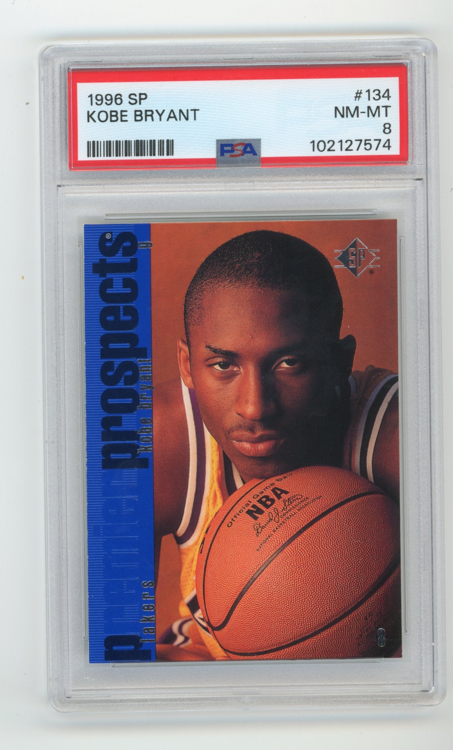 1996 Upper Deck Kobe Bryant #134 - Rookie PSA 8 Lakers