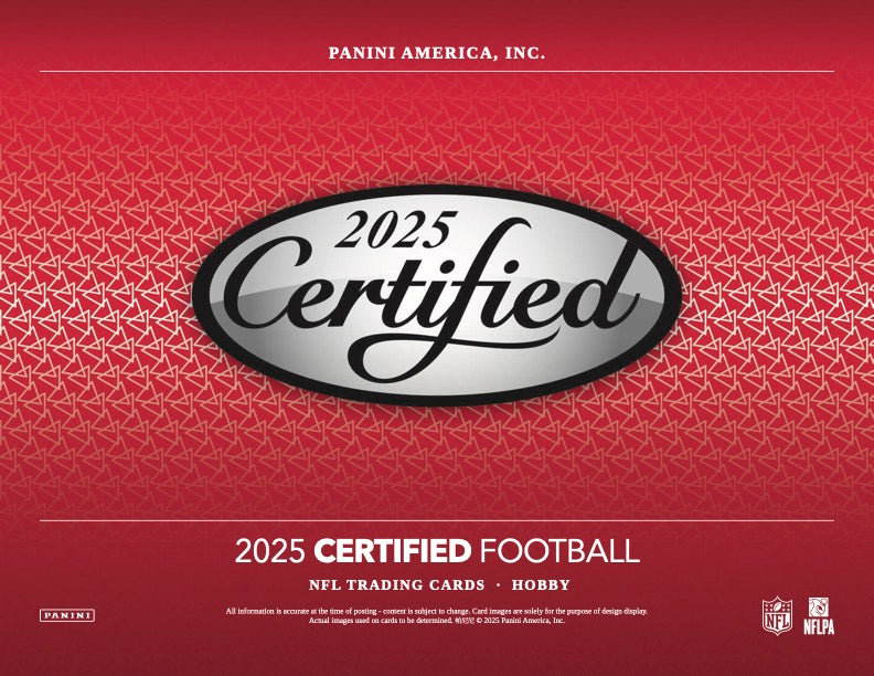 PRESALE - 2025 Panini Certified Football Hobby Box